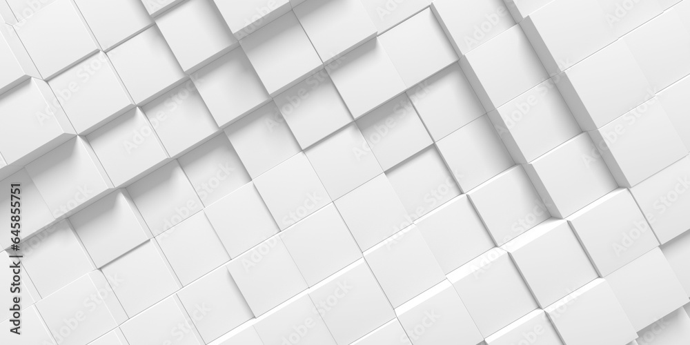 Creative abstract white cubic background. Square shapes Creative abstract white cubic background. Square shapes