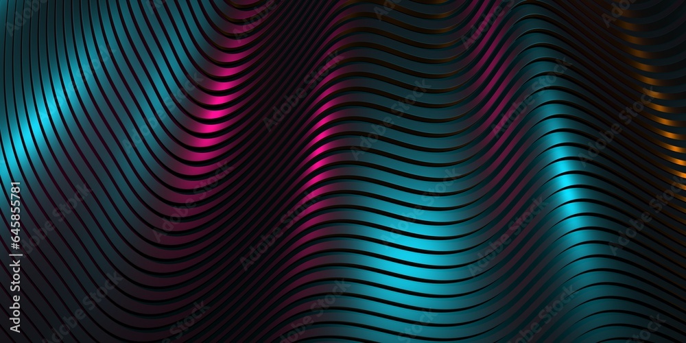 Wavy colorful steel lines texture. Futuristic design Wavy colorful steel lines texture. Futuristic design