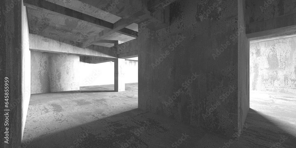 Abstract empty modern interior. Concrete walls Abstract empty modern interior. Concrete walls