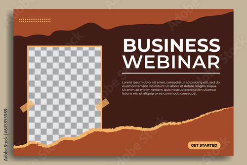 Business webinar template. Great for backgrounds, internet marketing, flyers, banners, internet advertising etc. Editable