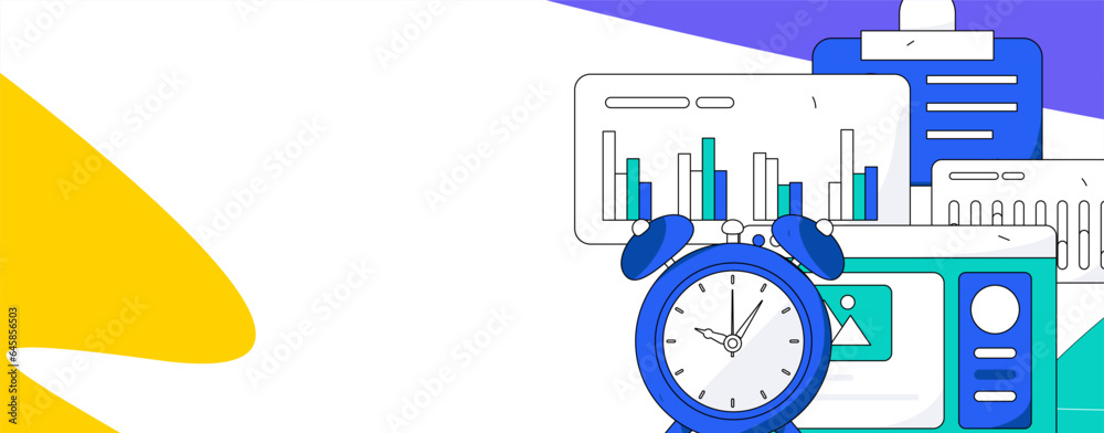 Obraz premium Business People Flat Vector Concept Operation Hand Drawn Illustration 