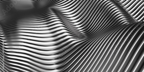 Abstract waves 3D rendering background