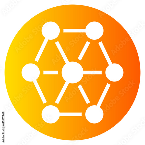 neural network gradient icon