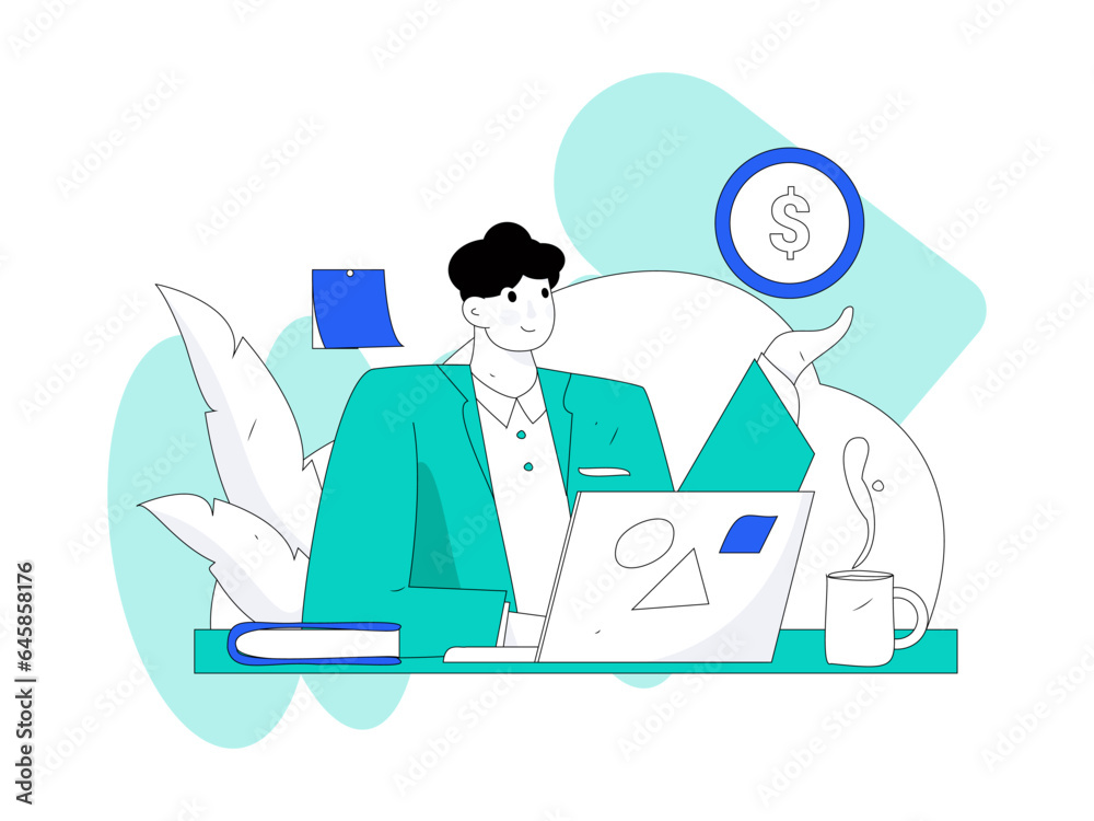 Business People Flat Vector Concept Operation Hand Drawn Illustration
Business People Flat Vector Concept Operation Hand Drawn Illustration