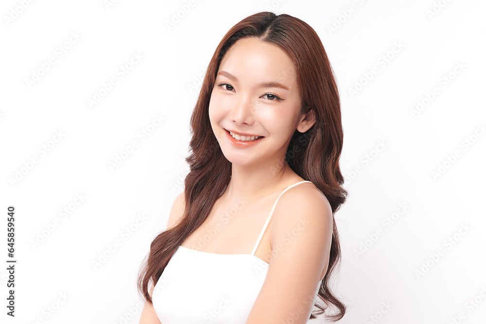 Beautiful young asian woman with clean fresh skin on white background, Face care, Facial treatment, Cosmetology, beauty and spa, Asian women portrait. Beautiful young asian woman with clean fresh skin on white background, Face care, Facial treatment, Cosmetology, beauty and spa, Asian women portrait.
