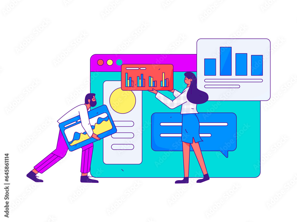 Business People Flat Vector Concept Operation Hand Drawn Illustration
Business People Flat Vector Concept Operation Hand Drawn Illustration