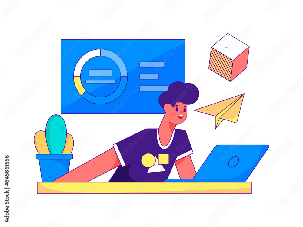 Business People Flat Vector Concept Operation Hand Drawn Illustration
Business People Flat Vector Concept Operation Hand Drawn Illustration