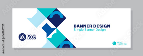 elegant banner design web template, Horizontal header web banner. Modern cute Blue cover header background for website design, Social Media Cover ads banner, flyer, invitation card