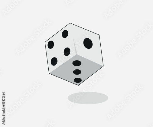 dice with shadow
