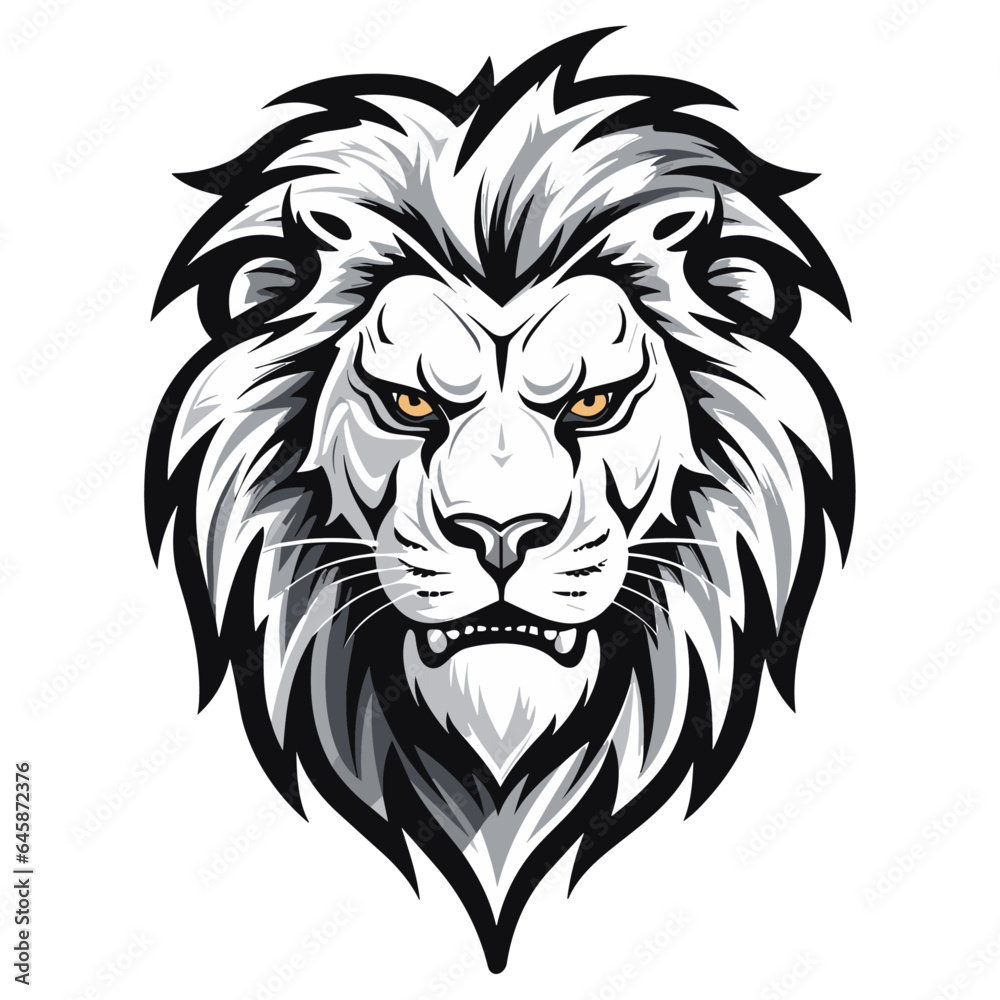 Lion head vector illustration