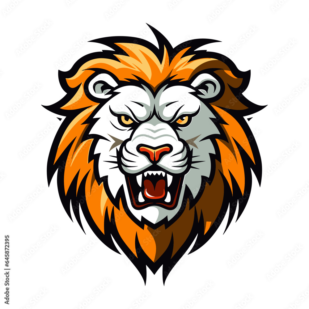 Lion head vector illustration Lion head vector illustration