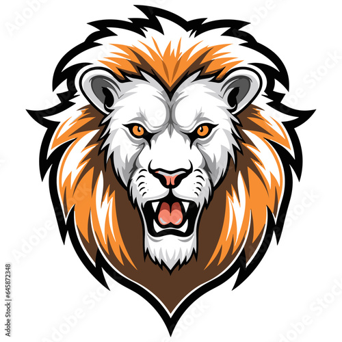 Lion head vector illustration