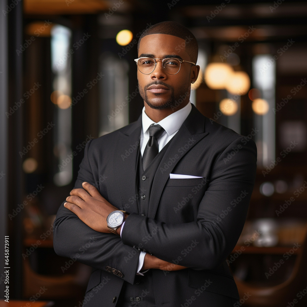 Dapper and Determined: Businessman's Portrait of Success Dapper and Determined: Businessman's Portrait of Success
