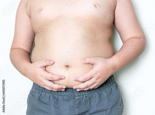 Obese children, overweight, obesity and belly fat