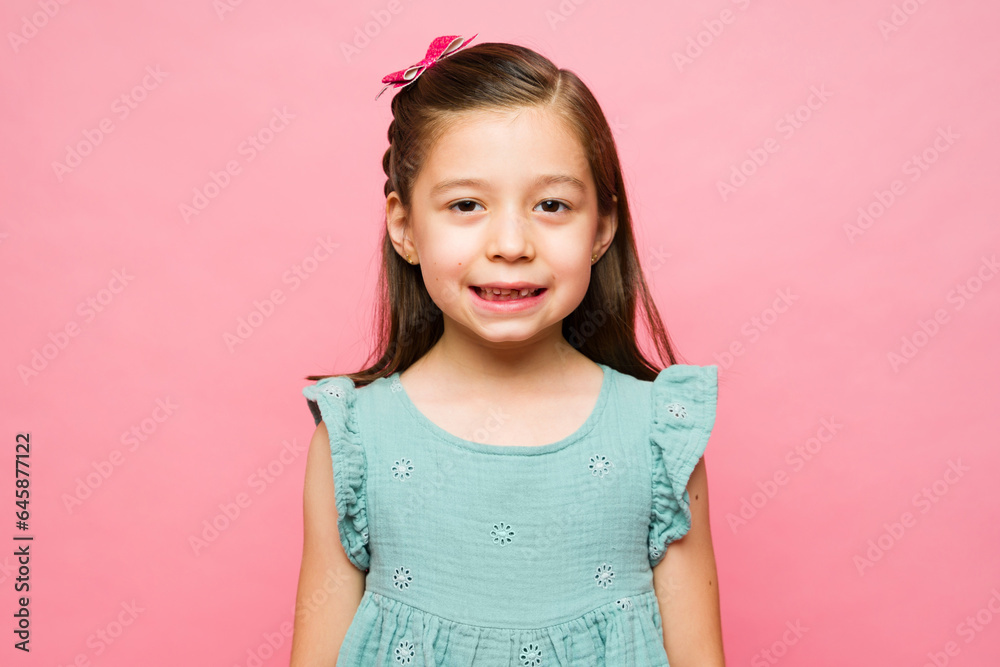 Adorable happy caucasian kid smiling Adorable happy caucasian kid smiling