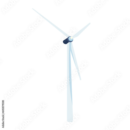 Green technology element isometric icon.