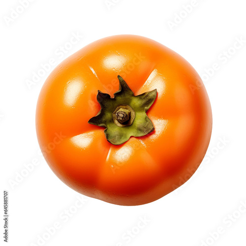 American Persimmon, transparent background, isolated image, generative AI 