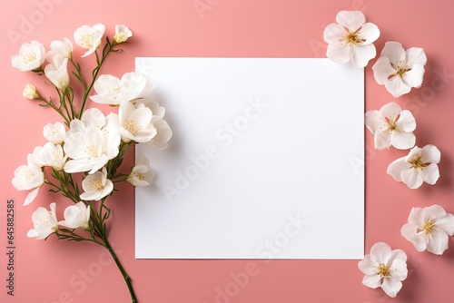 paper with flower
