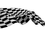 Digital png illustration of black and white flag on transparent background