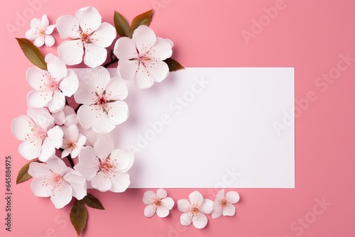 paper with flower © PinkiePie
