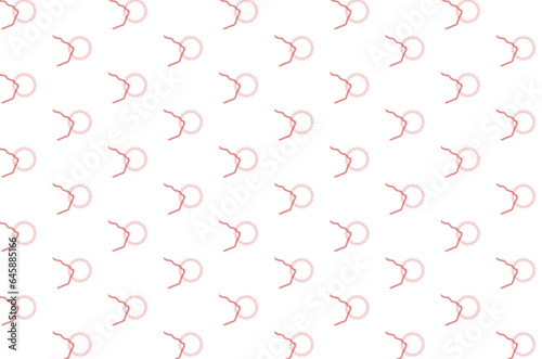 Digital png illustration of red circle pattern on transparent background