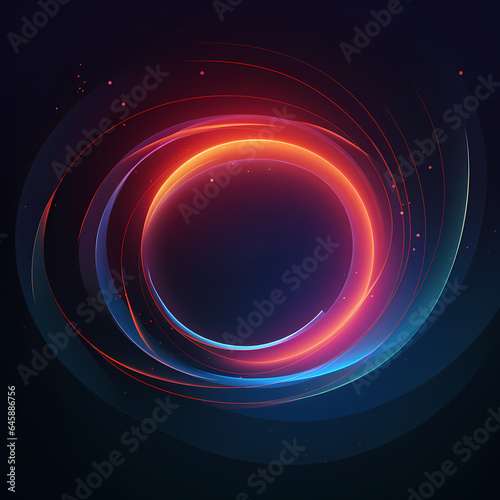 Future technology abstract background design. Wirl circular and lines element. Futuristic technology concept. Horizontal banner template for cover. Vector illustration