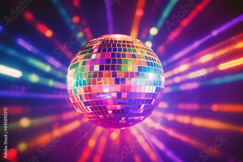 disco lights disco ball colorful background