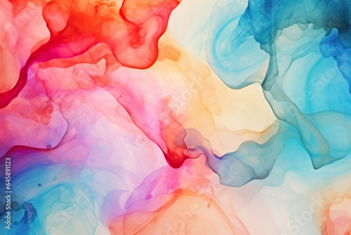 Colorful Alcohol Ink Background  abstract