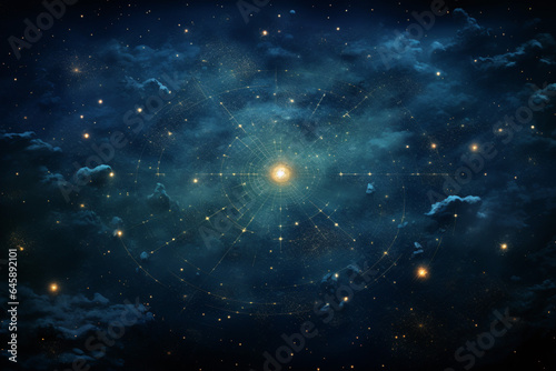 a star map for a fantasy universe, astrology