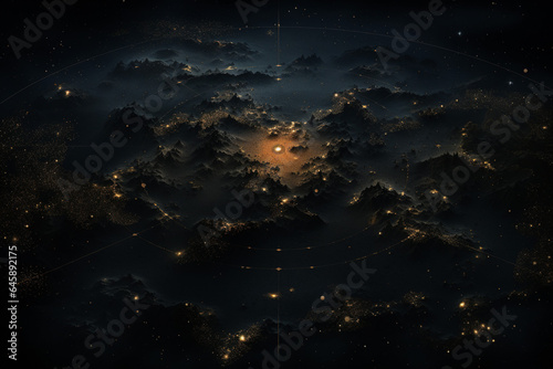 a star map for a fantasy universe, astrology © Pichsakul