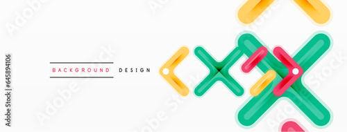 Minimal geometric background cross line. Design for wallpaper, banner, background, landing page, wall art, invitation, prints, posters