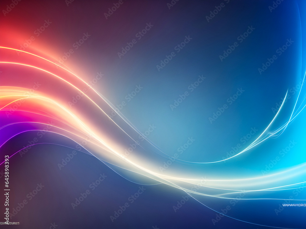 3D abstract neon light blue purple glowing geometric background 3D abstract neon light blue purple glowing geometric background