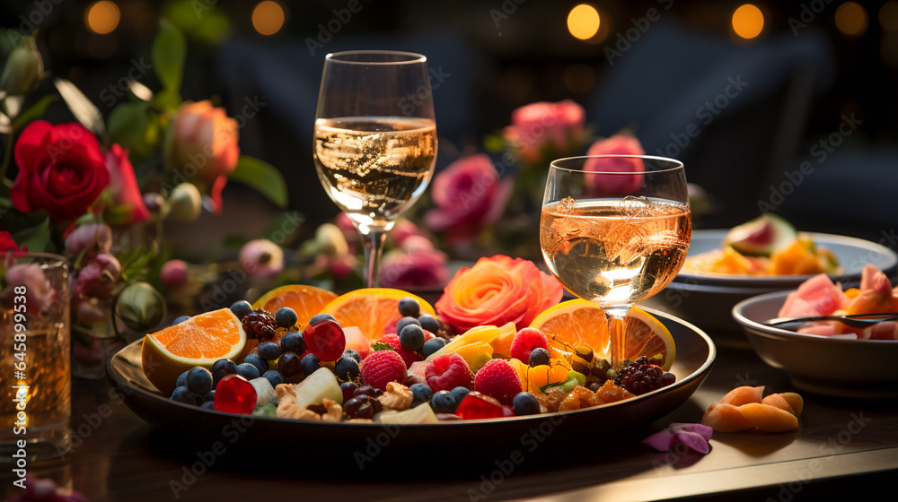 Champagne and Fruit Delight Champagne and Fruit Delight