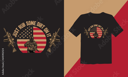 Us veteran t-shirt design vector