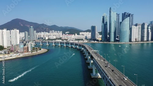Drone Shooting bridge in Busan