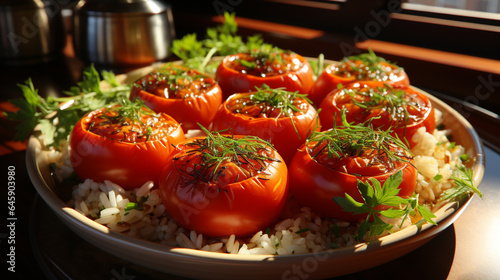 tomato and pesto UHD wallpaper Stock Photographic Image