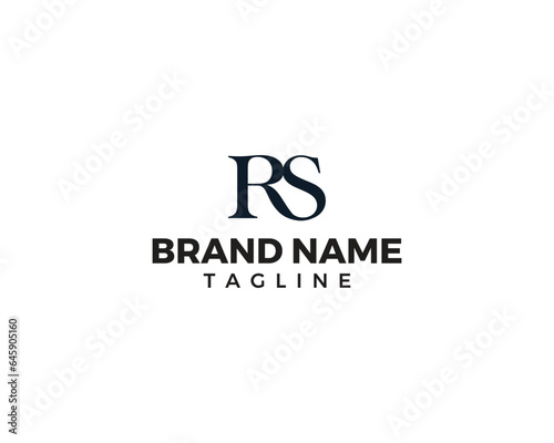 Simple minimalist and classic RS word mark logo design for fashion, luxury lifestyle, and wedding event