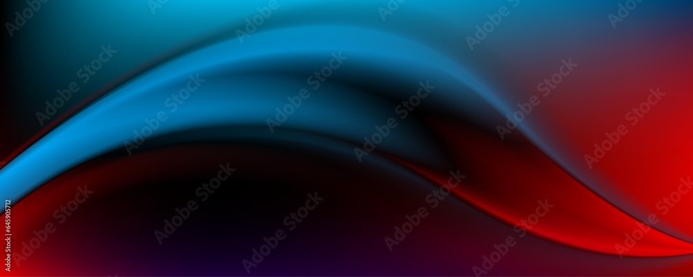 Blue and red soft smooth wave abstract elegant background. Vector banner design Blue and red soft smooth wave abstract elegant background. Vector banner design