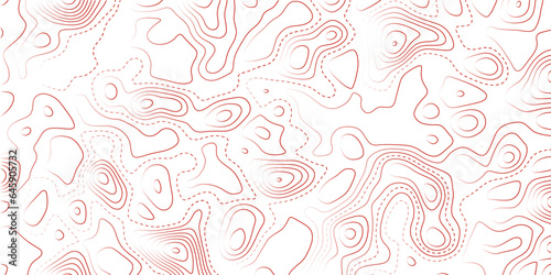 Abstract black background with pink Topographic line map pattern. Contour elevation topographic and textured Background Modern design with White background with topographic wavy patte.