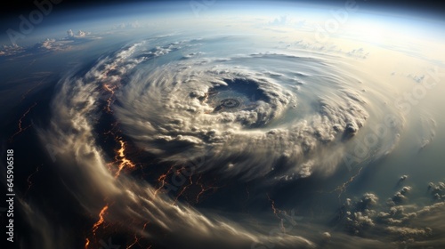 Hurricane's Eye from Space 