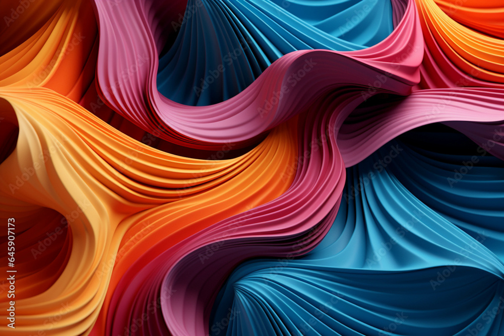 Naklejka premium an abstract curve layered textural