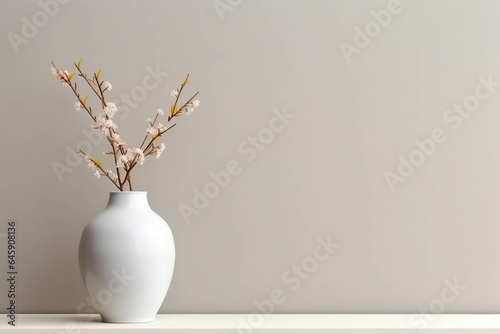 blank vase mock up, minimalistic mockup style