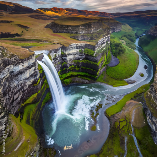 Fototapeta Naklejka Na Ścianę i Meble -  waterfall in the mountains