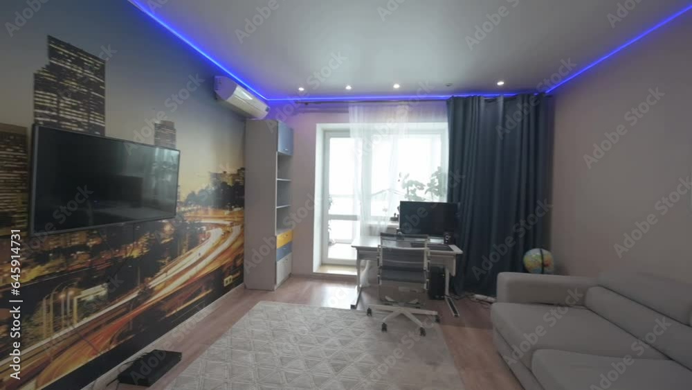 interior apartment room, home decoration, preparation of house for sale