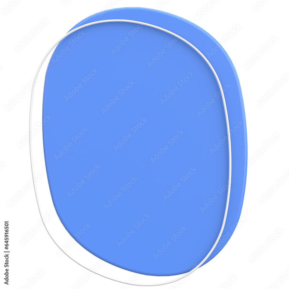 3D Blob. Abstract Text Box. 3D illustration. 3D Blob. Abstract Text Box. 3D illustration.