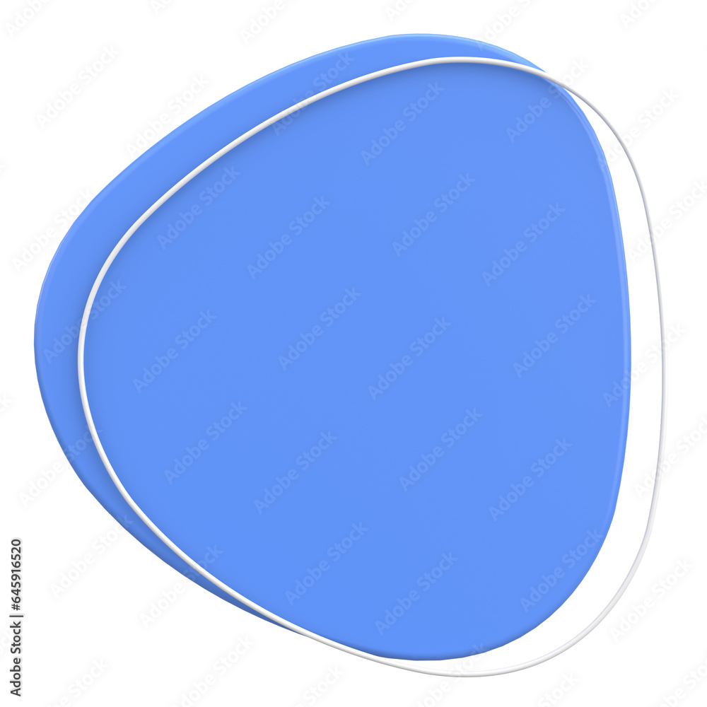 3D Blob. Abstract Text Box. 3D illustration. 3D Blob. Abstract Text Box. 3D illustration.