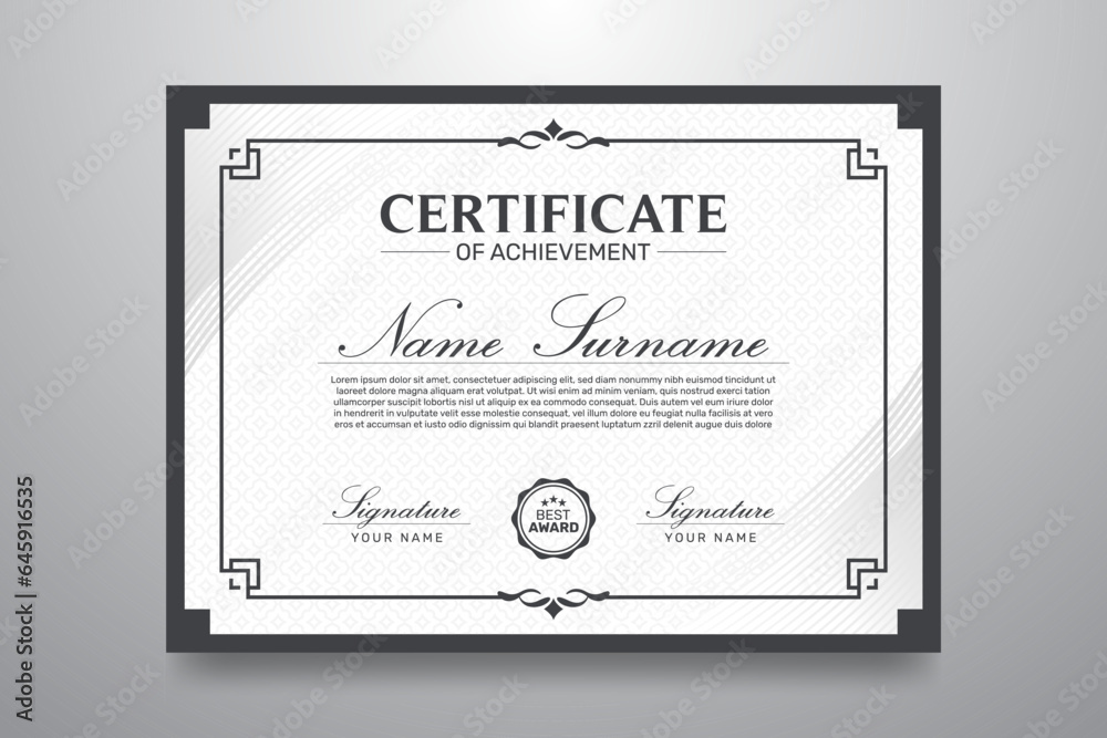 Modern Certificate Template Design - Creative Certificate Designs Modern Certificate Template Design - Creative Certificate Designs