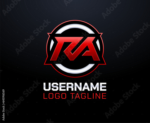 Initial RA Logo Design for Streamer and Gamer Esports