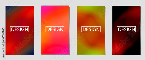 minimal vector covers design with cool gradients and abstract shape. dynamic pattern background template with different color. future themed presentation template. gradation background