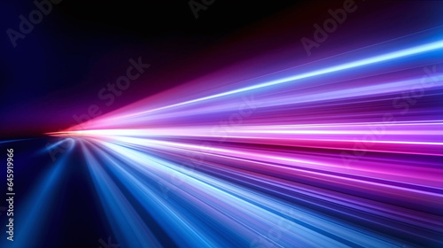 Colorful abstract lights background. Speed motion light line effect